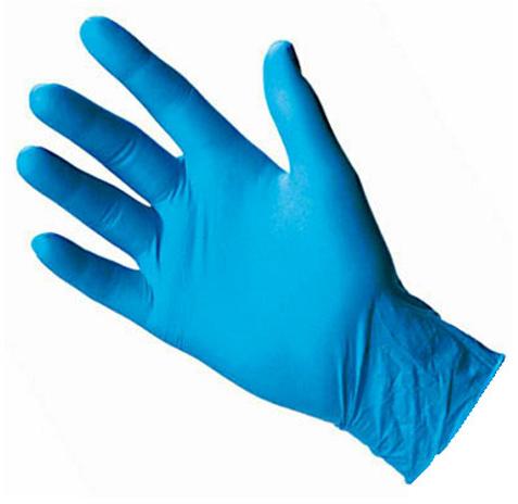 Rubber Blue Sterile Gloves, for Hospital, Size : Standard
