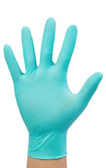 Green Nitrile Gloves, for Beauty Salon, Examination, Food Service, Size : Standard