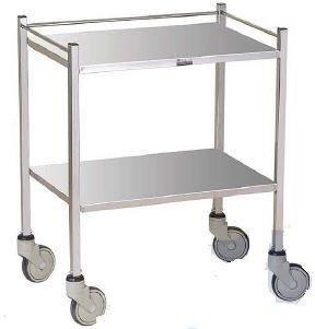 Stainless Steel Polished Hospital Instrument Trolley, Capacity : 10-50kg
