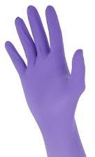 Rubber Purple Sterile Gloves, for Hospital, Size : Standard