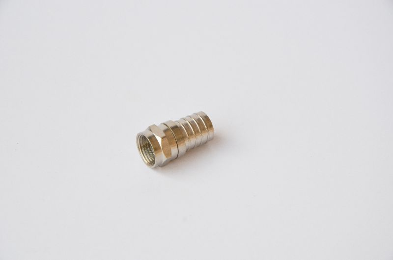 VX BRASS F Plug Crimp Connector, Feature : Proper Working, Shocked Proof, Superior Finish