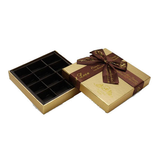Square Paper Chocolate Box, Pattern : Printed