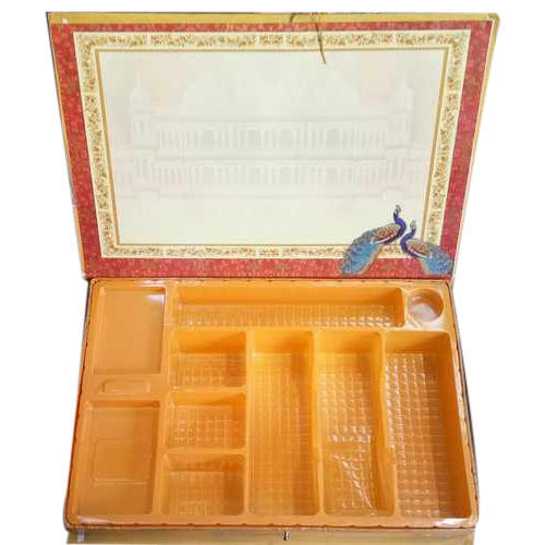 Rectangle Plastic Party Bhaji Box, Pattern : Printed