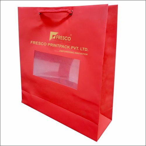Non Polished Plain Textured Paper Wedding Bags, Size : Customized