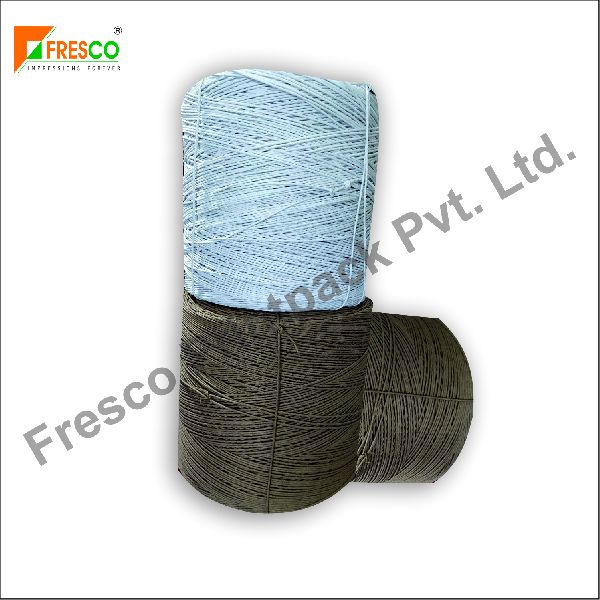 White & Black Paper Rope., Color : Brown