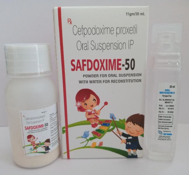 Safdoxime Oral Suspension, for Clinical, Hospital, Packaging Type : Glass Bottles, Plastic Bottles