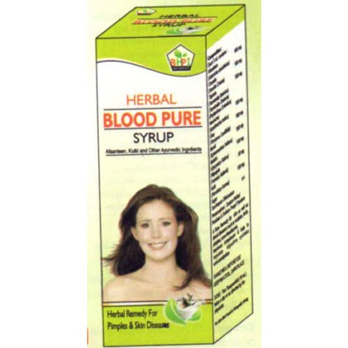 Herbal Blood Pure Syrup, for Clinical, Hospital, Form : Liquid
