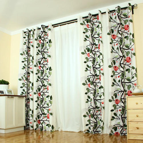 Cotton Printed Curtain, Length : 6 Feet, 7 Feet