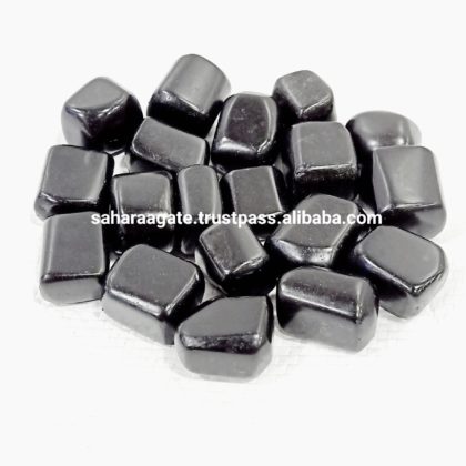Polished Black Obsidian Tumbled Stone, Feature : Durable