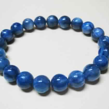 Round Blue Kyanite Bracelet