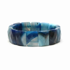 Round Blue Onyx Bracelet