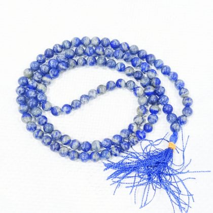 100gm To 200gm Lapis Lazuli Chanting Mala, Feature : Optimum Finishing