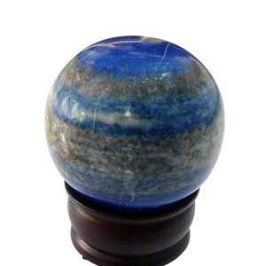 Round Gemstone Lapis Lazuli Stone Sphere, for Making Jewellery, Feature : Optimum Finishing