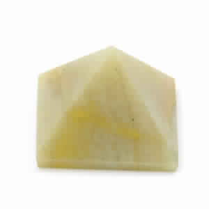 Prymid Yellow Agate Pyramid, for Decoration, Feature : Fine Finishing