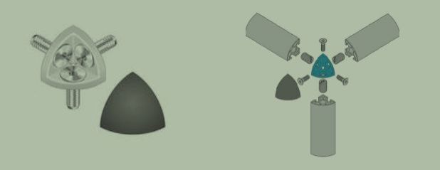 3 Way Joints For Corner Profiles