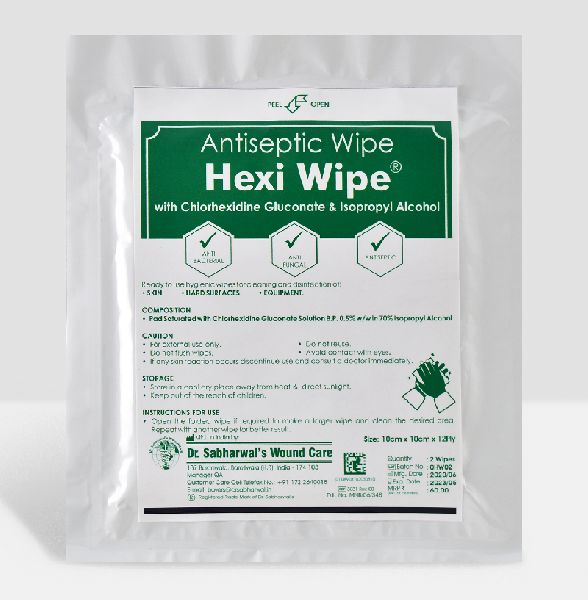 Hexi Large Antiseptic Wipe, Pattern Plain at best price in Chandigarh