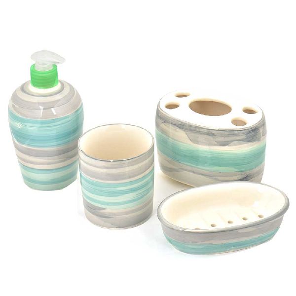 Plain ceramic bathroom set, Style : Antique