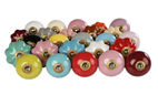 Round Colorful Ceramic Knob, for Doors, Feature : Fine Finished