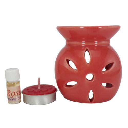 Tea Light Ceramic Oil Diffuser, for Interior Decor, Feature : Fine ...