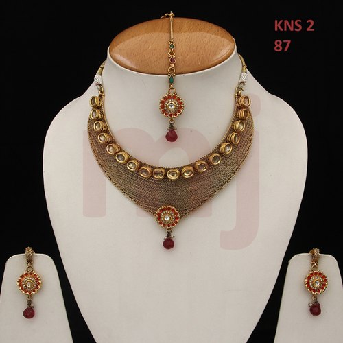 Polished Copper Artificial Necklace Sets, Style : Antique, Classy