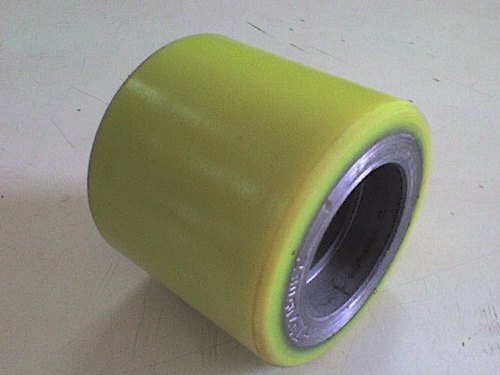 Pallet Truck Polyurethane Roller, for Industrial, Shape : Round