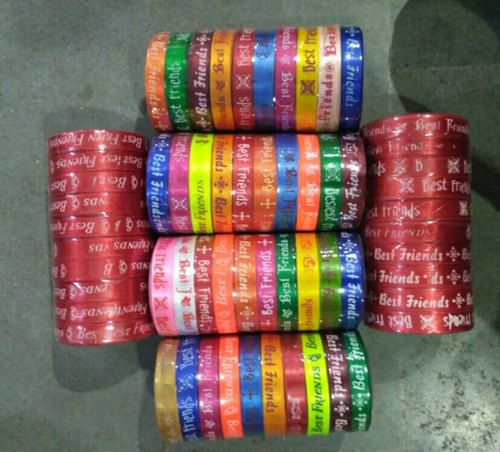 Satin Friendship Band Ribbon, for Decoration, Design : Offer Printing