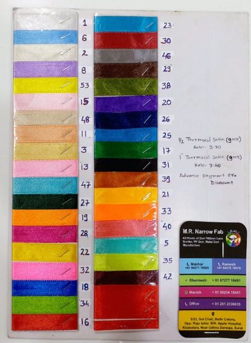 Multicolor Satin Ribbon
