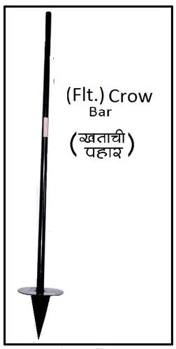 Mild steel Flt Crow Bar, Color : Black