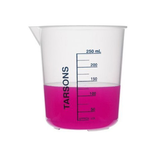 Plastic Tarson Cylindrical Beaker, for Chemical Laboratory, Color : Transparent