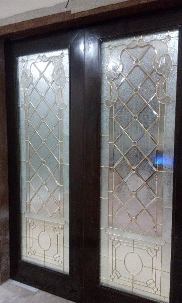Aluminium Polished Stained Glass Door Panel, Feature : Excellent Strength, Fine Finishing, Perfect Shape