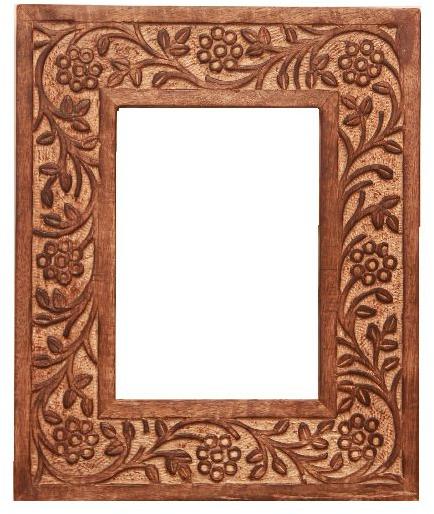 Wood Rectangular Photo Frame, for Perfect Shape, Color : Brown