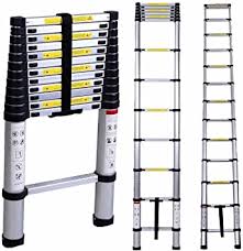 Aluminium Extension Telescoping Ladder, for Industrial, Feature : Durable, Eco Friendly, Fine Finishing