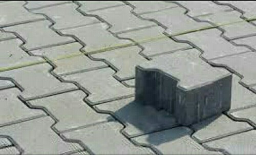 Hexagonal Cement interlocking block, for Flooring, Pattern : Plain