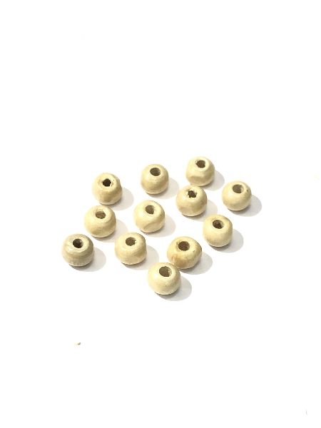 50gm 6mm Wooden Goli Beads, Stone Size : 5mm, 10mm, 15mm