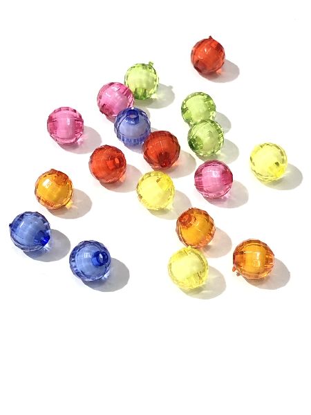 50gm Double Goli Crystal Beads, Stone Size : 5mm, 10mm