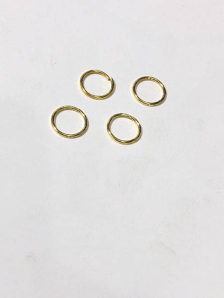Polished Metal Ring Beads, for Clothing, Rakhi, Pattern : Plain