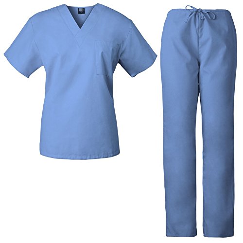 Poly / Cotton Or Customized Ladies Scrub Suit, for Hospital, Pattern : Plain