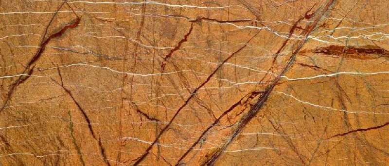 Polished Rainforest Gold Marble, for Hotel, Kitchen, Office, Restaurant, Feature : Fine Finished