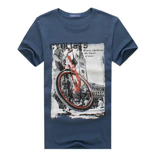 Cotton Mens Printed T-shirt, Size : L, XL, XXL