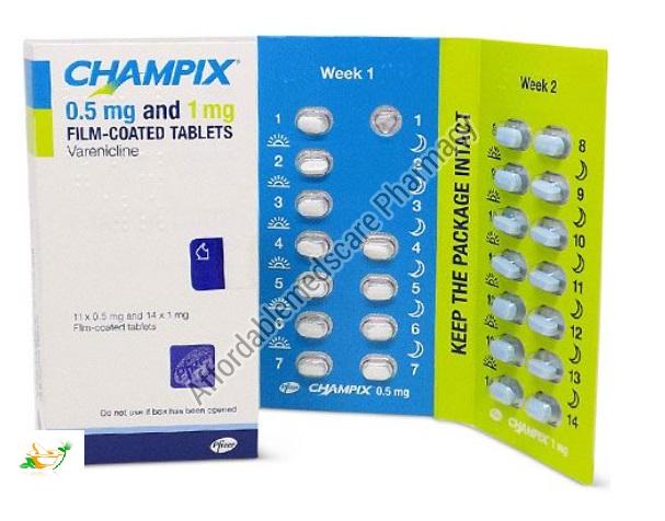 Brand Champix Chantix Varenicline Tablets Type Smoking Drug At Best Price Delhi From Affordablemedscare Pharmacy Id 5625885