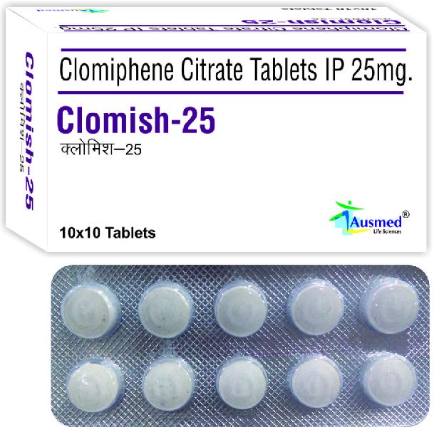 Clomishe-25 Tablets, Packaging Type : Blister