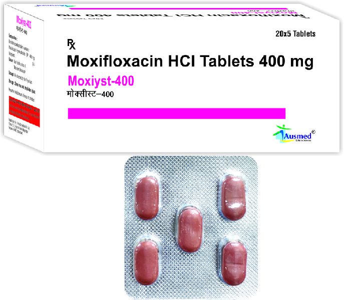 Moxiyst-400 Tablets, Packaging Type : Blister