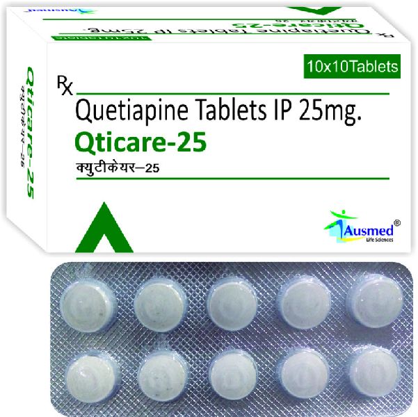 Qticare-25 Tablets, Packaging Type : Blister