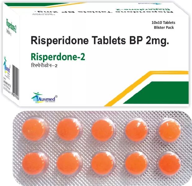 Risperdone-2 Tablets, Packaging Type : Blister