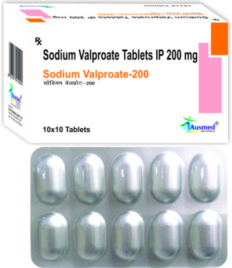 Sodium Valproate-200 Tablets, Packaging Type : ALU-ALU
