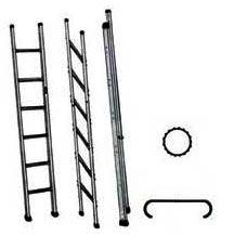 Polished Aluminium Ladder, for Industrial, Feature : Durable, Fine Finishing, Foldable, Heavy Weght Capacity