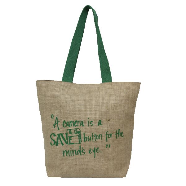 Non Laminated Jute Tote Bag With Inside Poly Lining