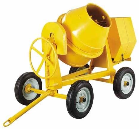 Mild Steel 100-1000kg Cement Mixer Machine, Power : 3-6kw