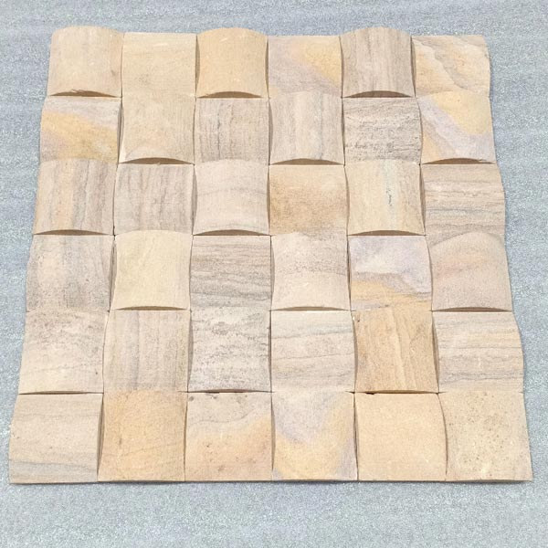 Square Rainbow Bamboo Mosaic Tiles, for Interior, Specialities : Perfect Finish