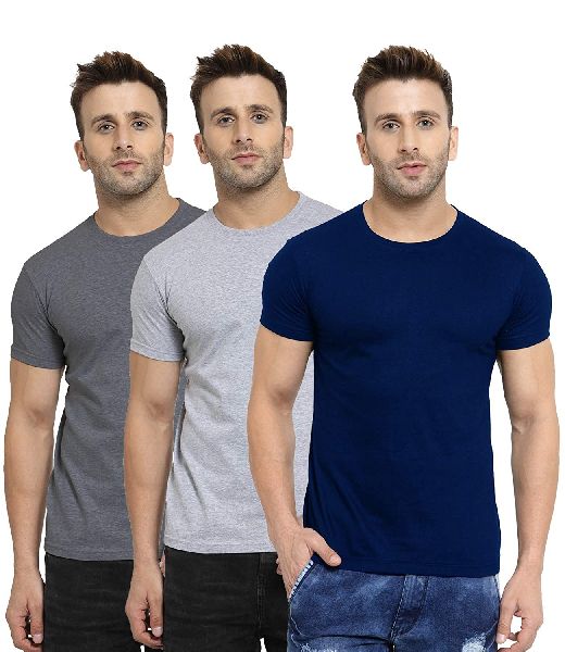 Plain Cotton Mens Round Neck T-Shirt, Size : XL